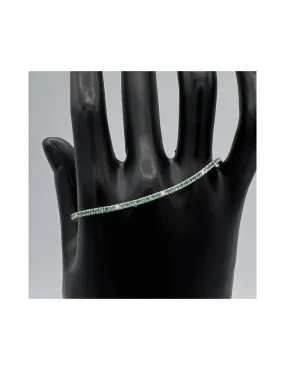 Bracciale Tennis con Smeraldi e Diamanti