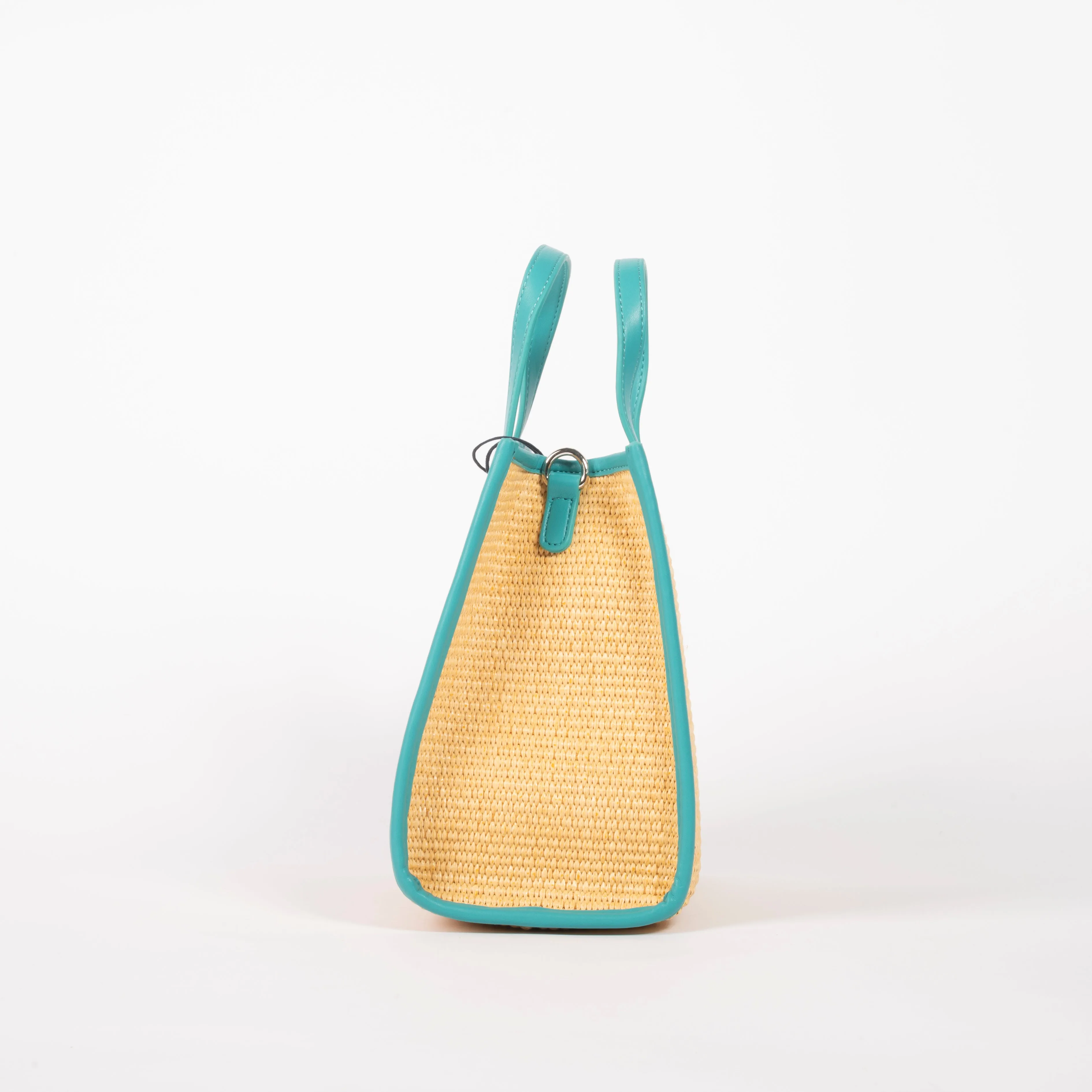 Mc2 Saint Barth borsa vivian mid raffia turchese