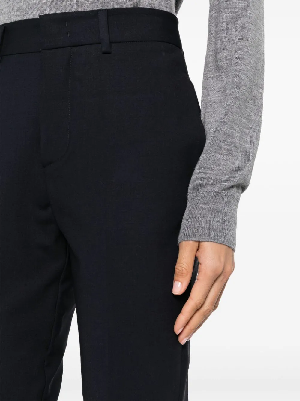 P.A.R.O.S.H. Pantaloni crop con pieghe
