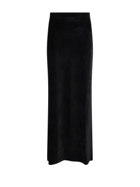 WOMAN BALENCIAGA BLACK VISCOSE MAXI SKIRT